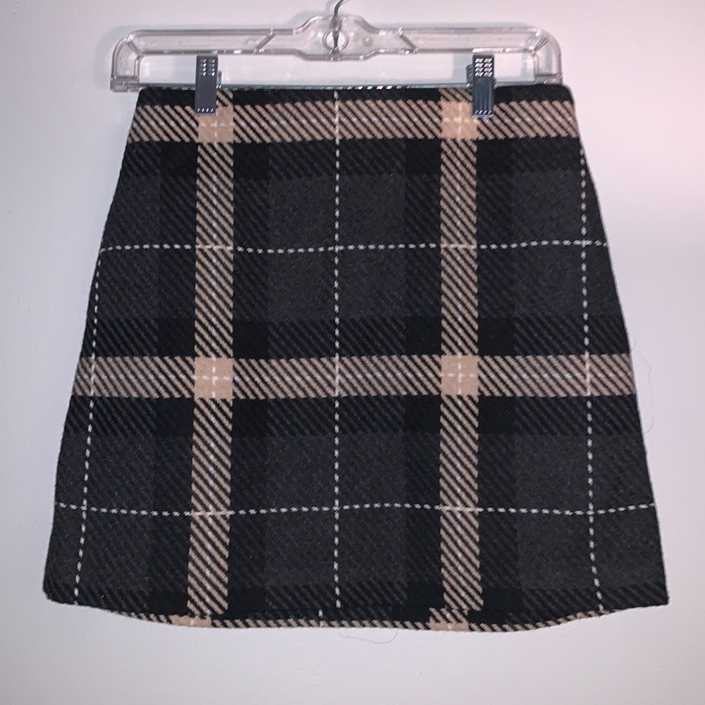 H&M plaid skirt!